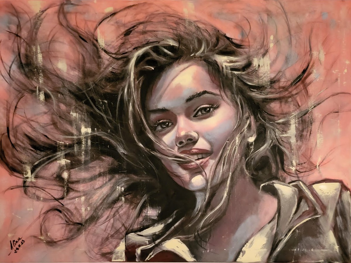 ArteDiAlina.com painting: Kissed by the wind